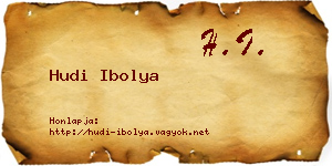 Hudi Ibolya névjegykártya