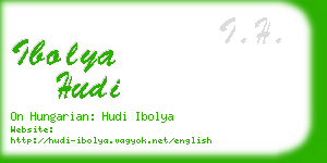 ibolya hudi business card